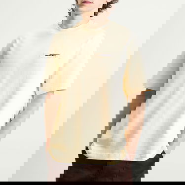 T-shirt Jacquemus Jacquemus Grosgrain Logo T-Shirt, Size Large Gul | 25HTSM00133AJ00226-150, 5