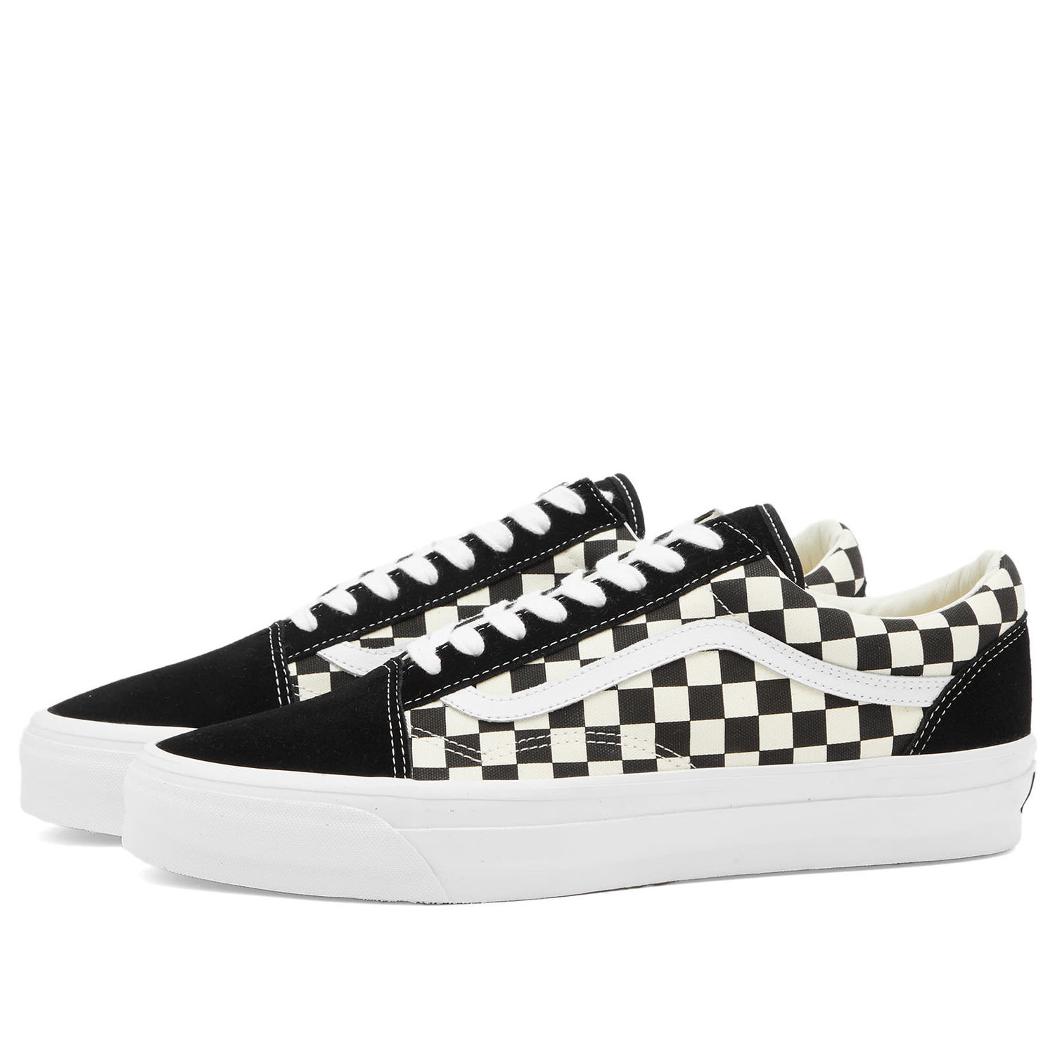 Sneakers och skor Vans Men's Old Skool 36 Sneakers in Lx Checkerboard Black/Off White, Size UK 10 | END. Clothing Svart | VN000CQD2BO, 0