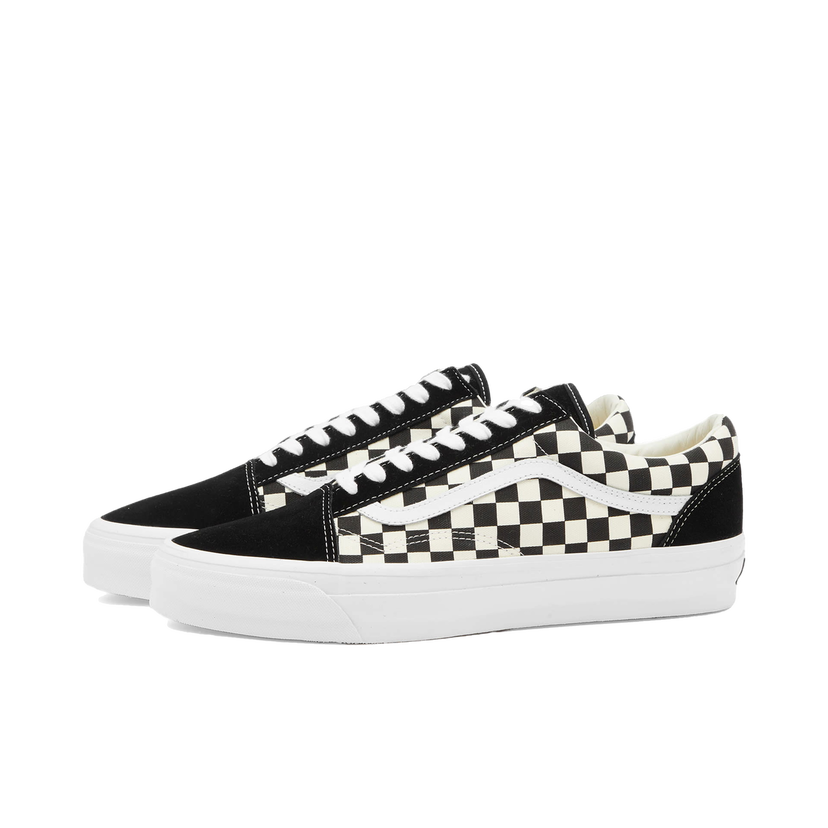 Sneakers och skor Vans Men's Old Skool 36 Sneakers in Lx Checkerboard Black/Off White, Size UK 10 | END. Clothing Svart | VN000CQD2BO