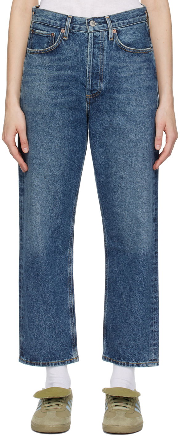 Jeans AGOLDE 90's Crop Jeans Mörkblå | A173E-1206