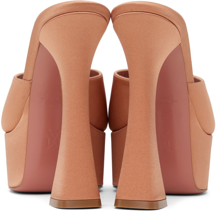 Tillbehör Amina Muaddi Amina Muaddi Dalida Heeled Sandals Rosa | DALIDA SLIPPER, 1
