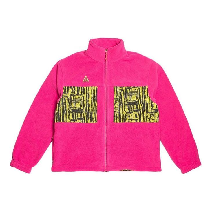 Jacka Nike ACG ACG Printing Splicing Fleece Jacket Rosa | BQ3446-666