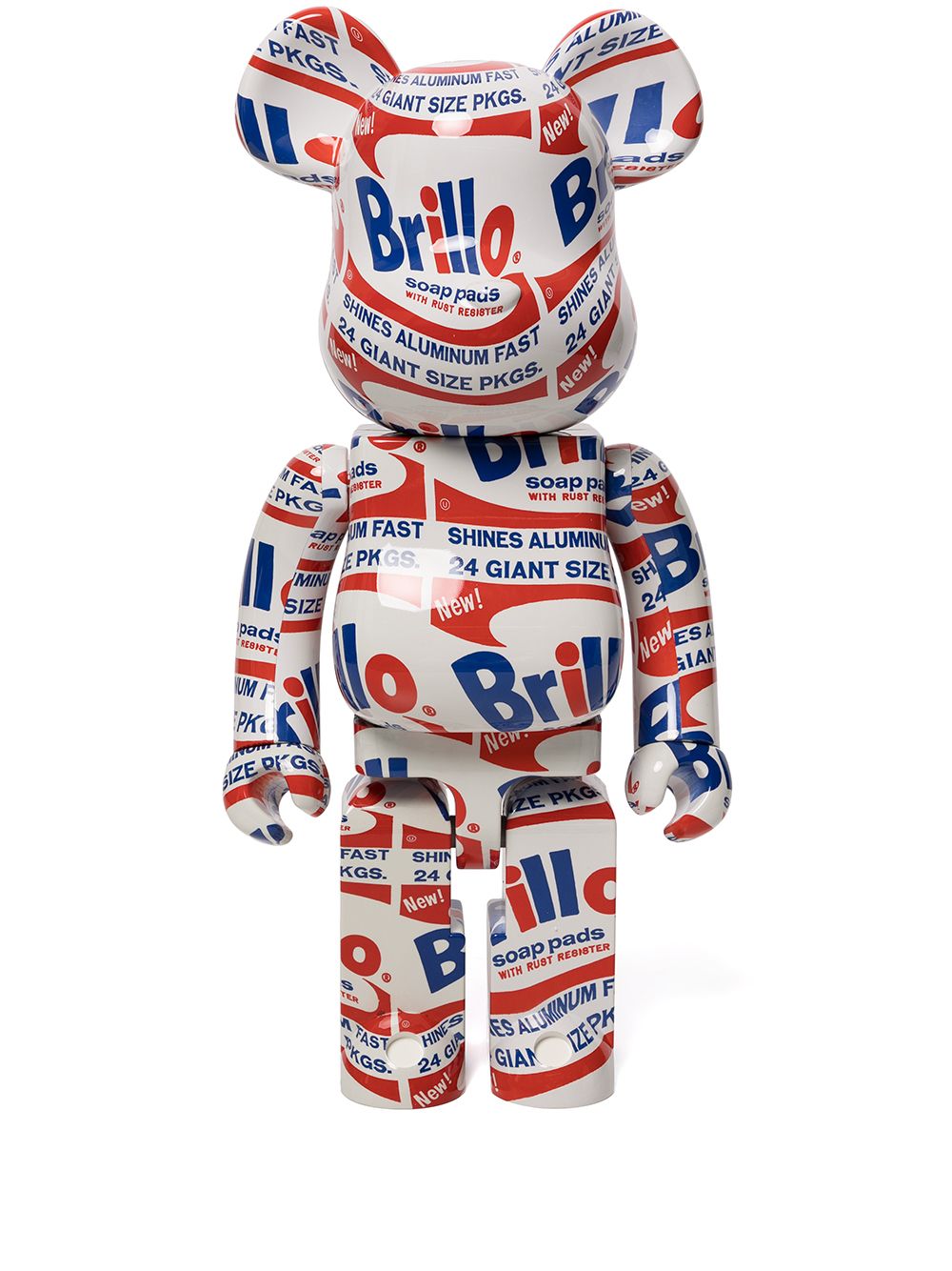 Samlarobjekt Medicom Toy Andy Warhol Brillo 1000% Be@rbrick figurine - Red Flerfärgad | BERBRICKANDYWARHOLBRILLO100016727947, 0