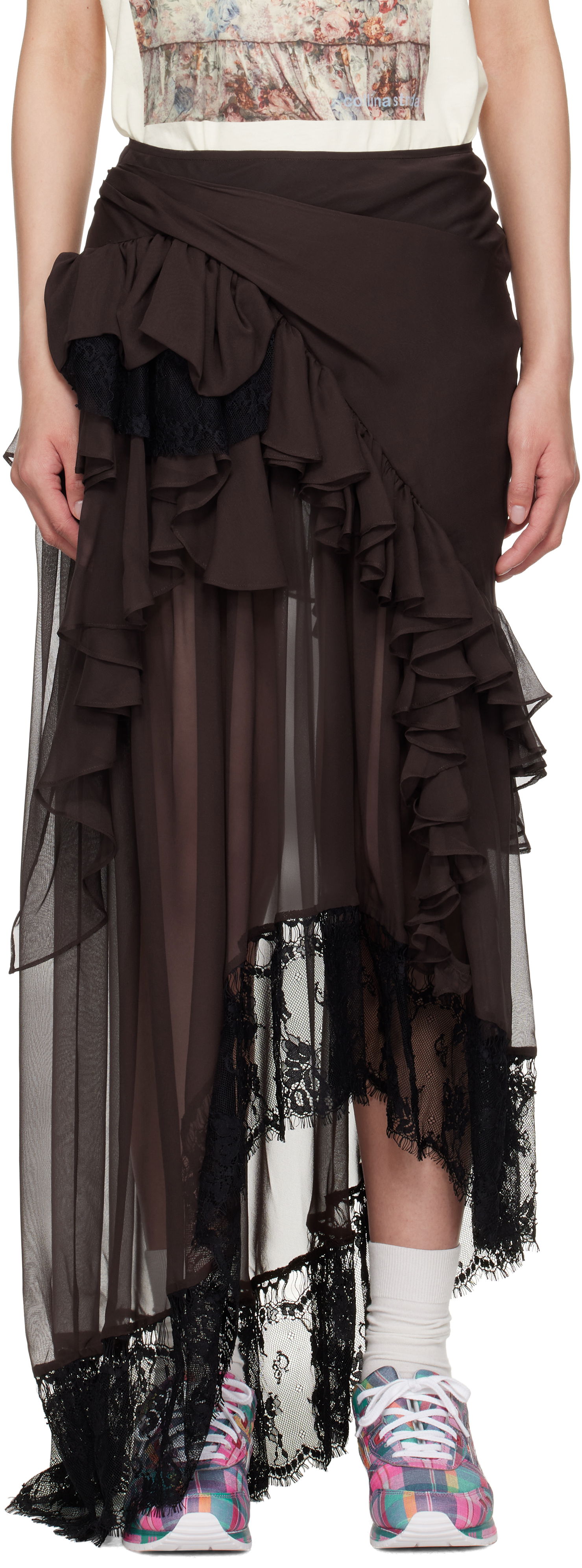 Kjol Collina Strada Collina Strada Angelica Maxi Skirt Brun | XX7012, 0