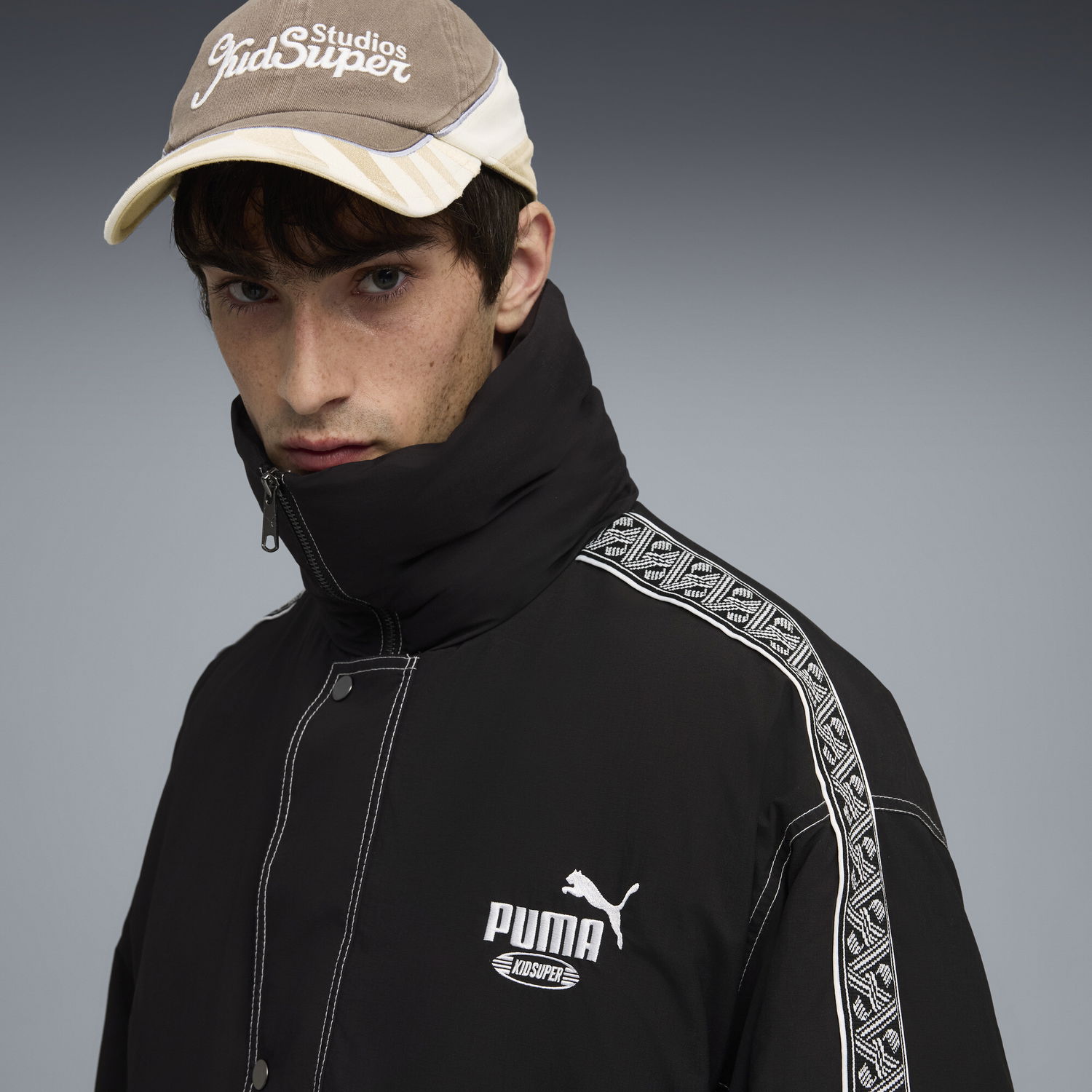 Rockar Puma PUMA x KIDSUPER King Oversized Padded Jacket Svart | 633882_01, 1