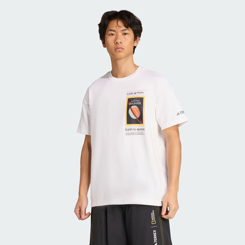 T-shirt adidas Performance National Geographic AEROREADY Graphic Tee Vit | KC2349