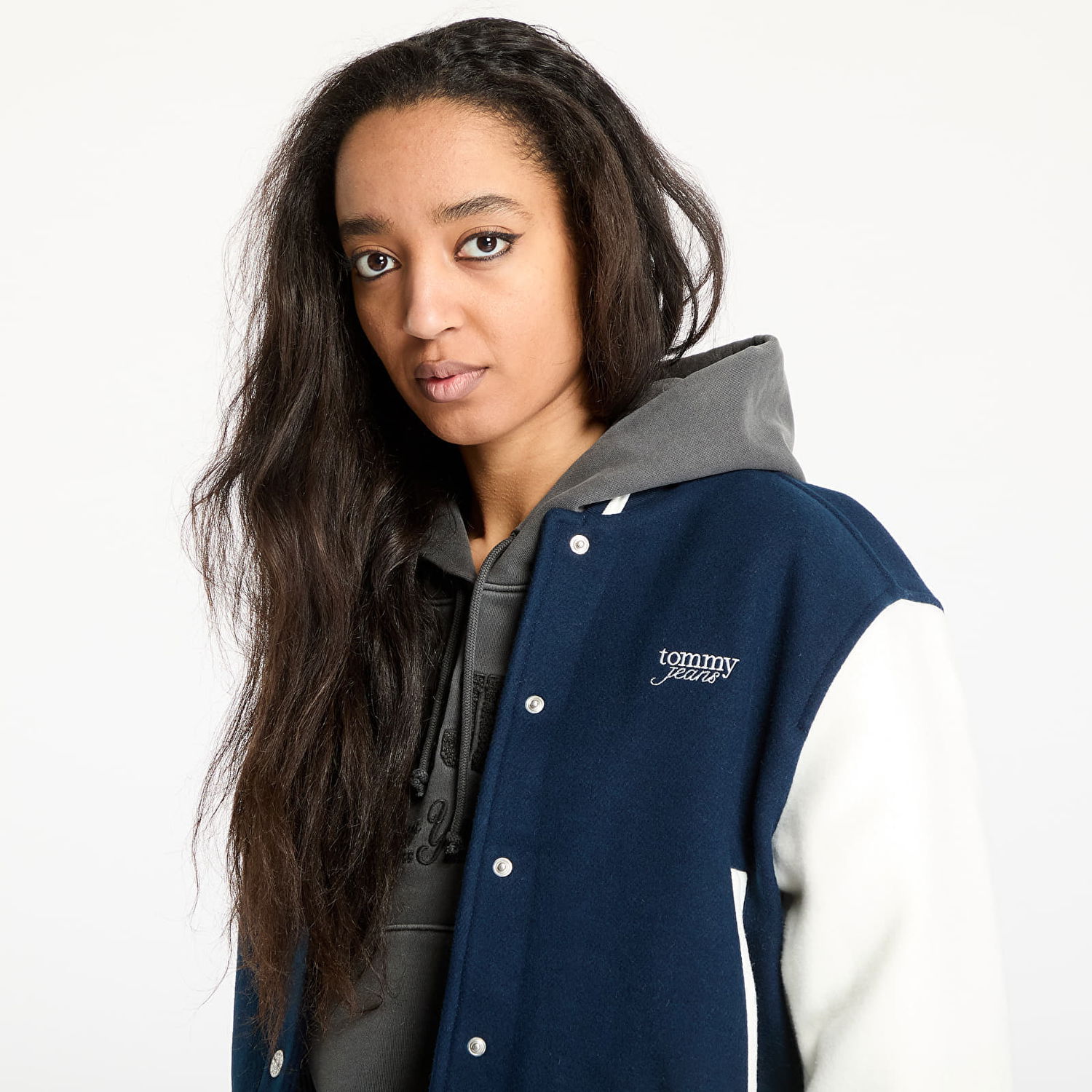 Bomberjacka Tommy Hilfiger Tommy Jeans Wool Varsity Bomber Jacket Mörkblå | DW0DW19320 C1G, 1