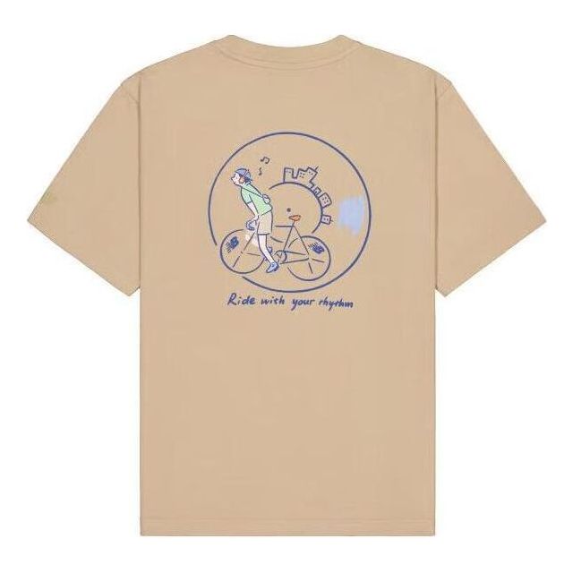 T-shirt New Balance 'Ride With Your Rhythm' Graphic T-Shirt Beige | NEE26011-LB