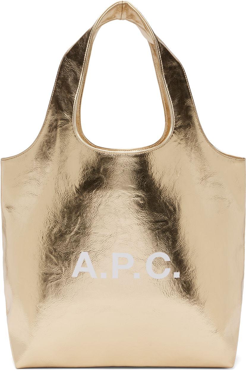 Tygpåse A.P.C. A.P.C. Ninon Tote Bag Metallisk | PUABZ-M61565