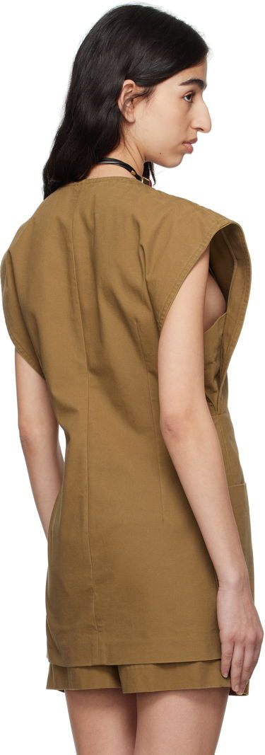 Väst ISABEL MARANT Isabel Marant Falila Cotton Canvas Vest Brun | GI0053FA-C2F01I, 2
