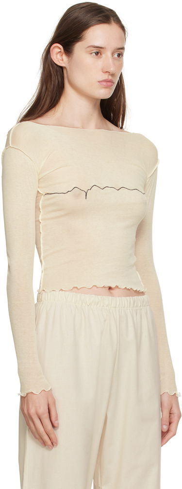 T-shirt Baserange Tabbys Star Long Sleeve T-shirt Beige | TOTA-CG-000, 4