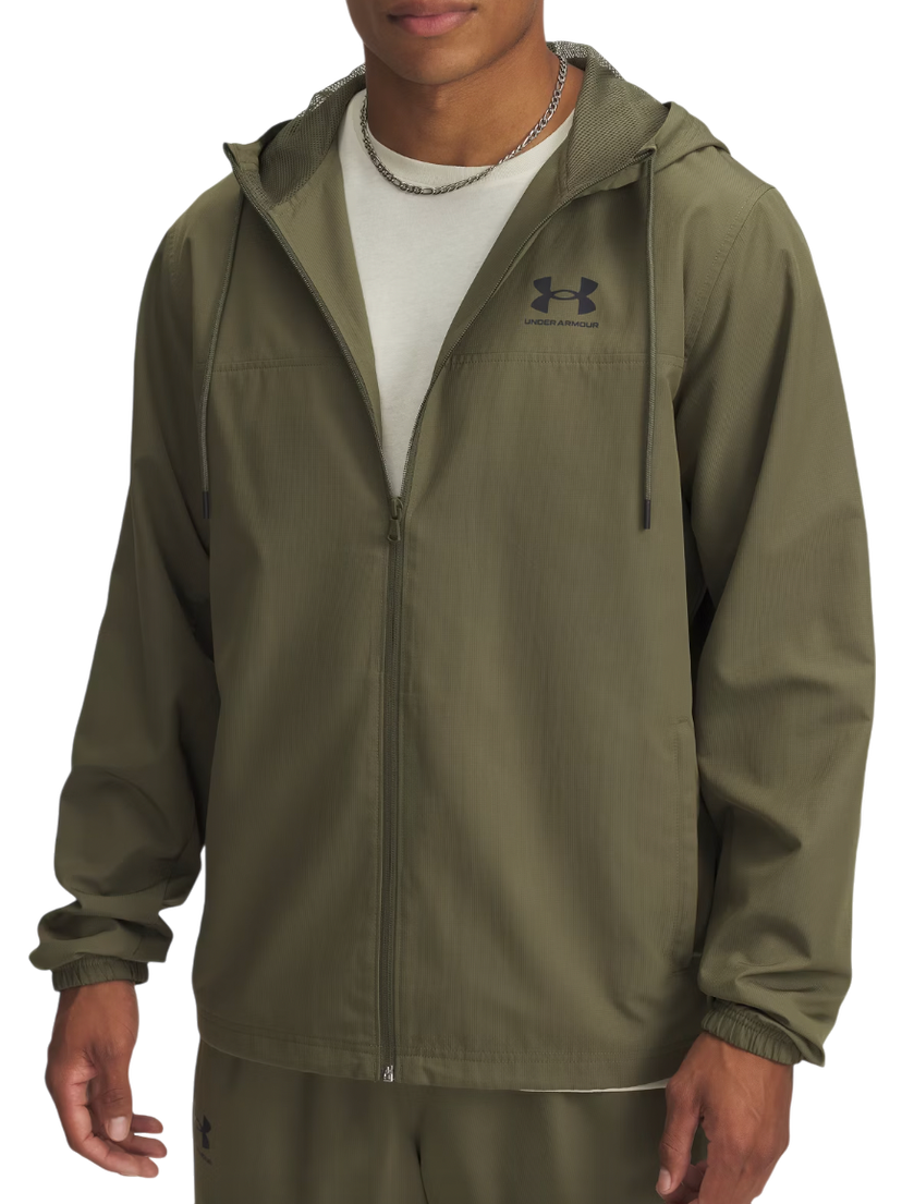 Vindjacka Under Armour Rival Woven Windbreaker Jacket Grön | 1390149-390