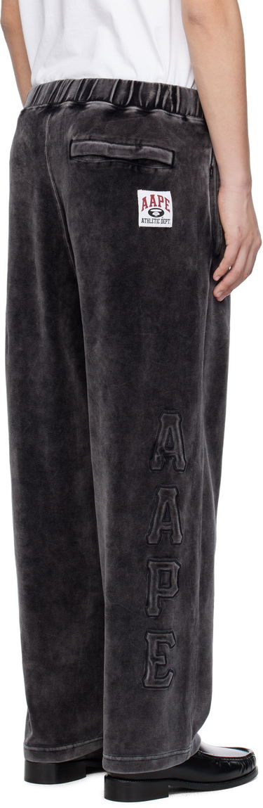 Träningsbyxor AAPE by A Bathing Ape AAPE by A Bathing Ape Injection Velour Sweatpants Svart | AAPPTMC623XXNBKL, 2
