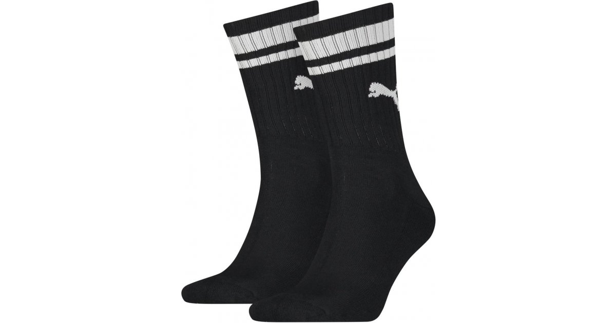 Strumpor Puma Puma Heritage Stripe Crew Socks - 2 Pairs Svart | 100000950-001, 1