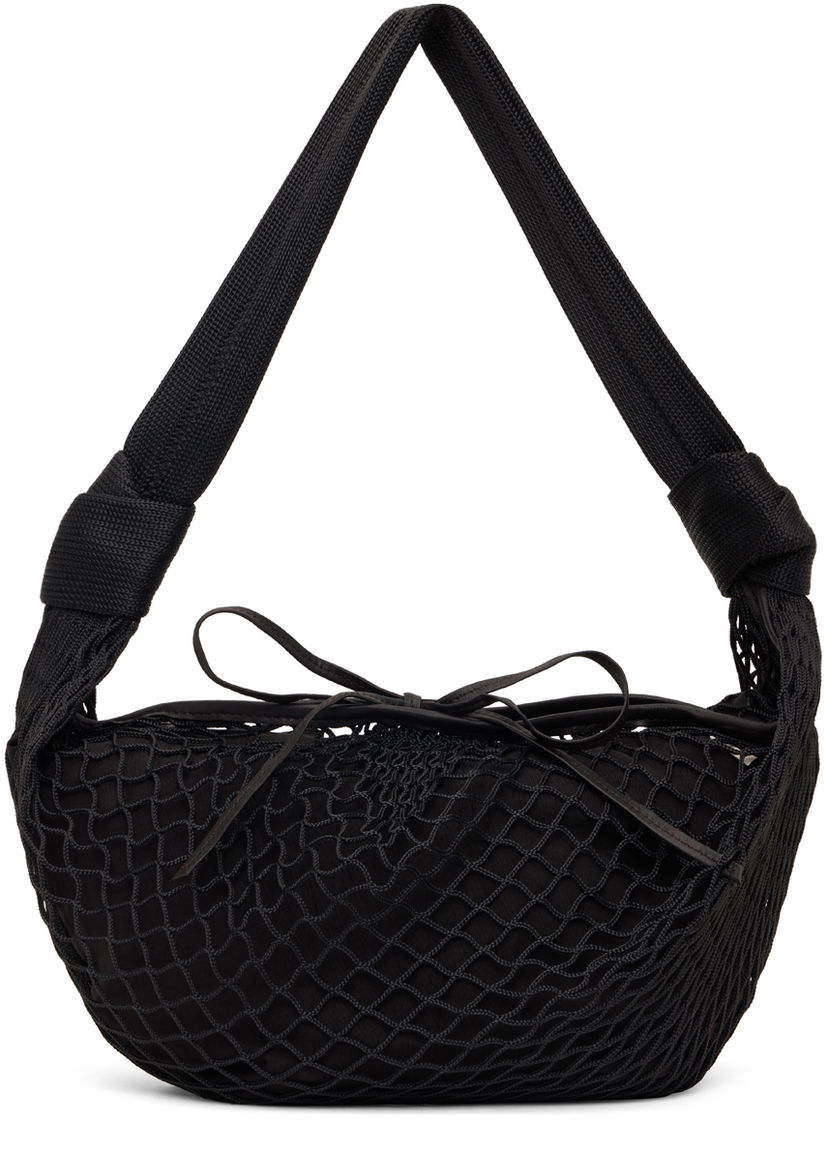 Tygpåse LEMAIRE Fortune Croissant Shoulder Bag Svart | BG0131 TP0006