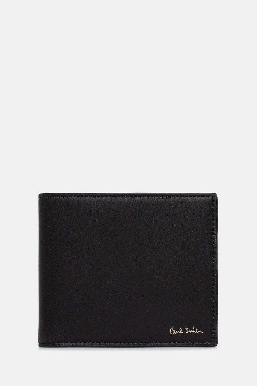Plånbok Paul Smith Paul Smith Leather Bi-Fold Wallet Svart | M1A.4833.CMULTI
