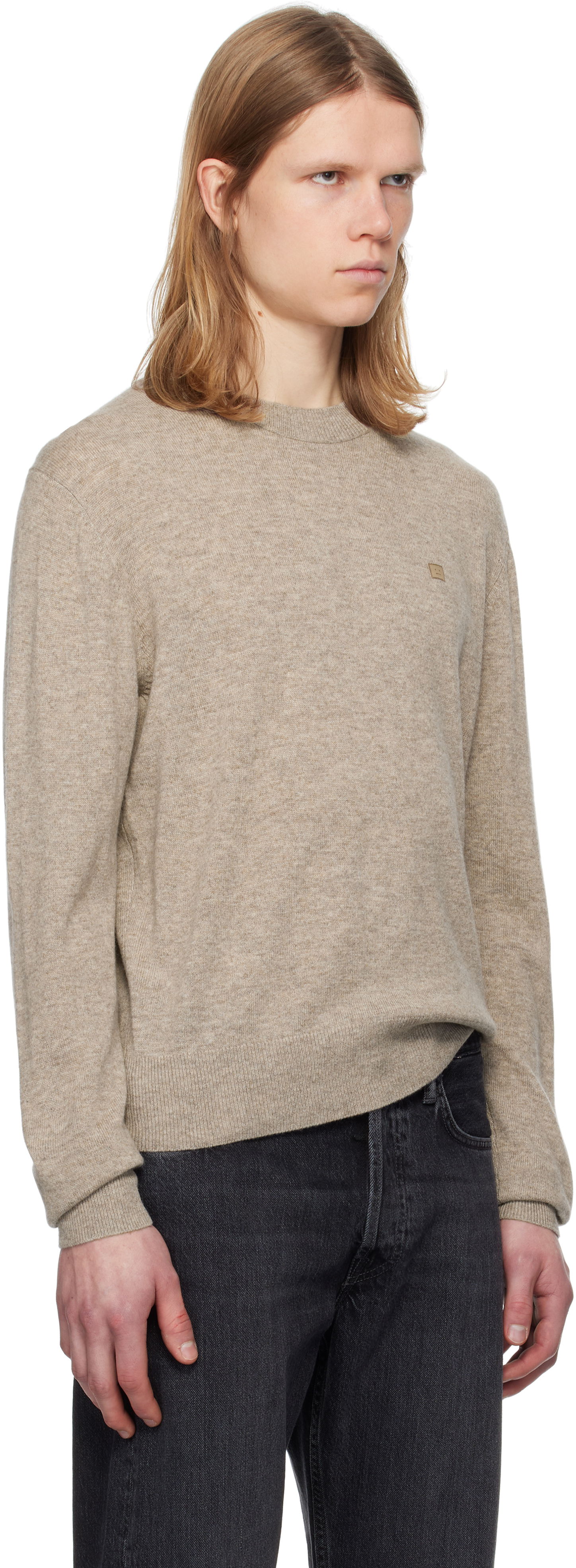 Sweater Acne Studios Acne Studios Yak Wool Sweater Beige | C60101-, 1
