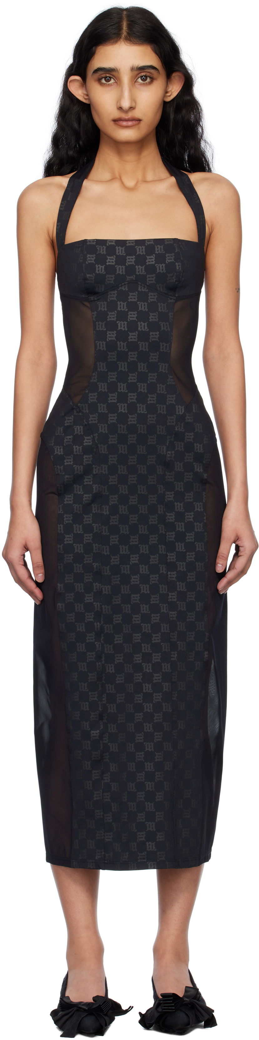 Klä MISBHV MISBHV Shape Up Midi Dress Svart | 250W804
