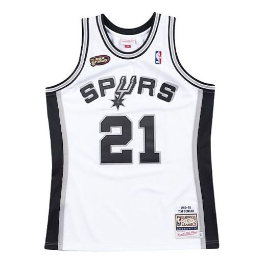 Jersey Mitchell & Ness Mitchell & Ness San Antonio Spurs Basketball Jersey Vit | AJY4EL18027-SASWHIT98TDU