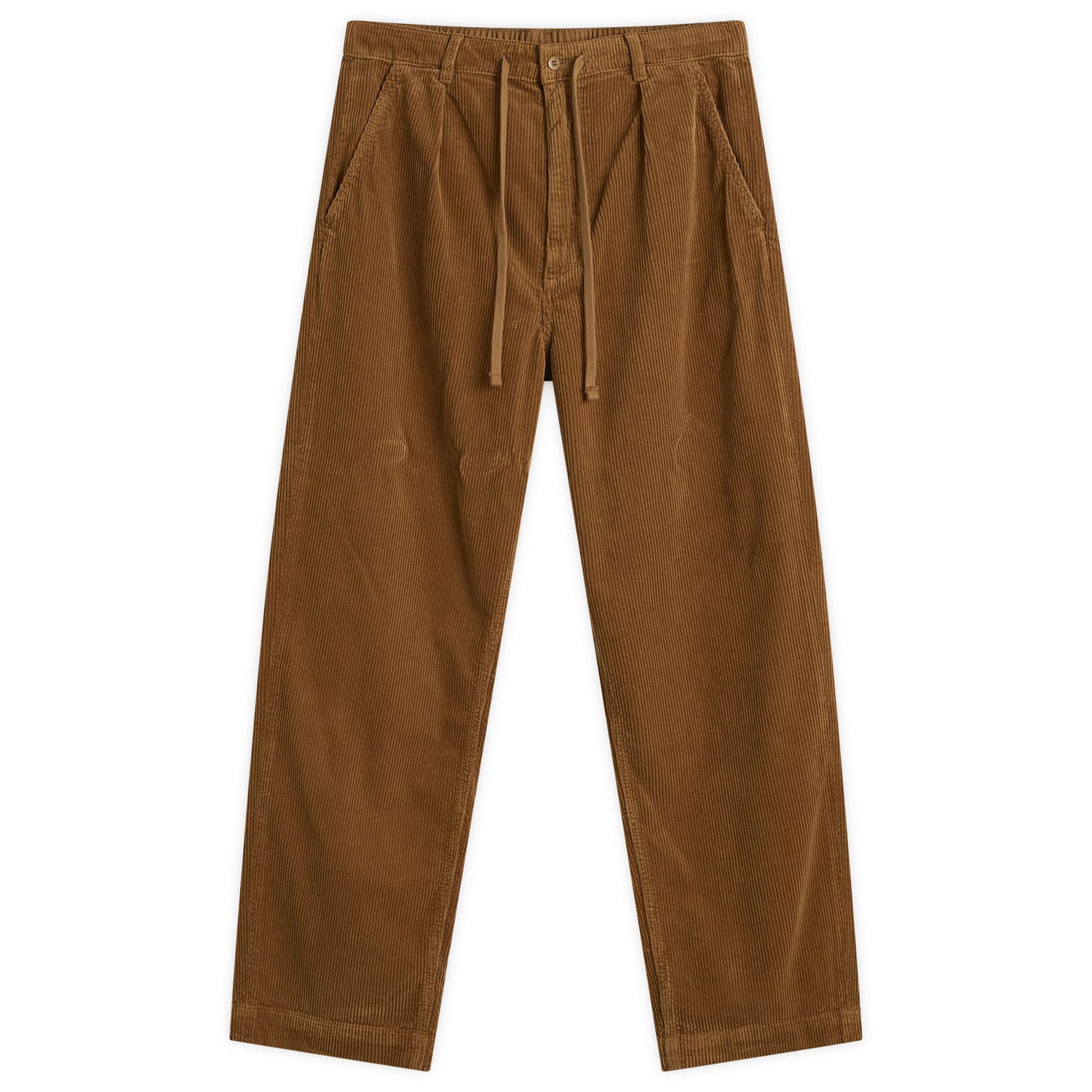 Byxor Polo by Ralph Lauren Pleated Corduroy Easy Pants, Size Large Brun | 710944489007-BRN, 1