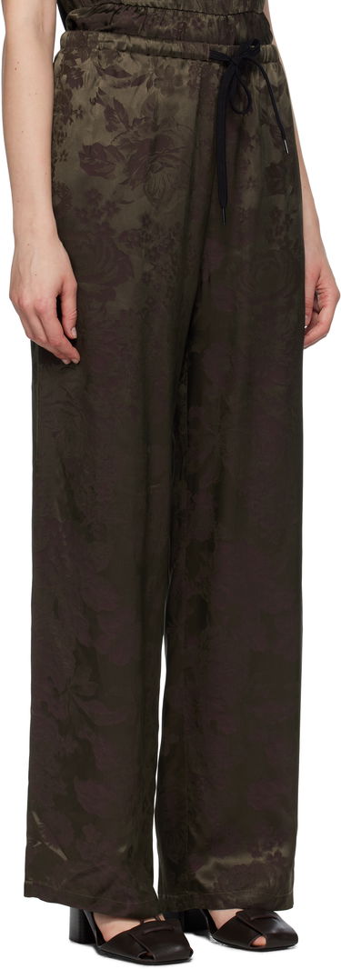 Byxor Maison Margiela MM6 Maison Margiela Jacquard Wide-Leg Trousers Svart | S52KA0551 M35471, 4