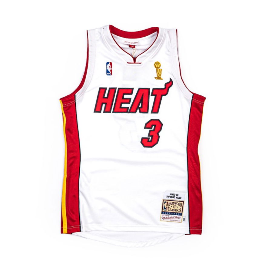 Jersey Mitchell & Ness Miami Heat Dwyane Wade Finals Jersey Vit | AJY44169-MHE05DWAWHIT, 0