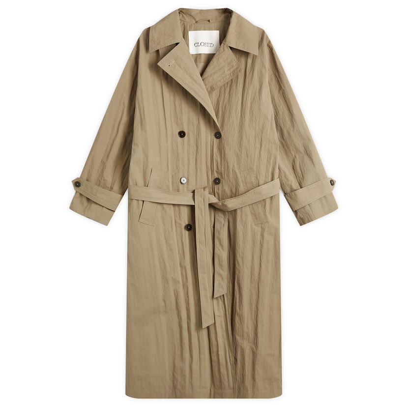 Trenchcoat CLOSED Women's Double-Breasted Trench Coat With Belt Beige | C97933-682-22
