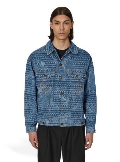 Jacka Ahluwalia Kampala Denim Jacket Blå | M-AHLU-DE001-SS23-FA6  LI