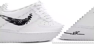 Sneakers och skor Nike Air Force 1 Sketch Black Swoosh GS Vit | DM3177-100, 0
