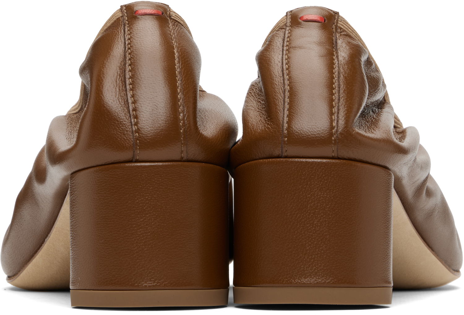 Klä Aeyde Aeyde Gemma Leather Block Heel Pumps Brun | A11-PU0215001222-225, 1