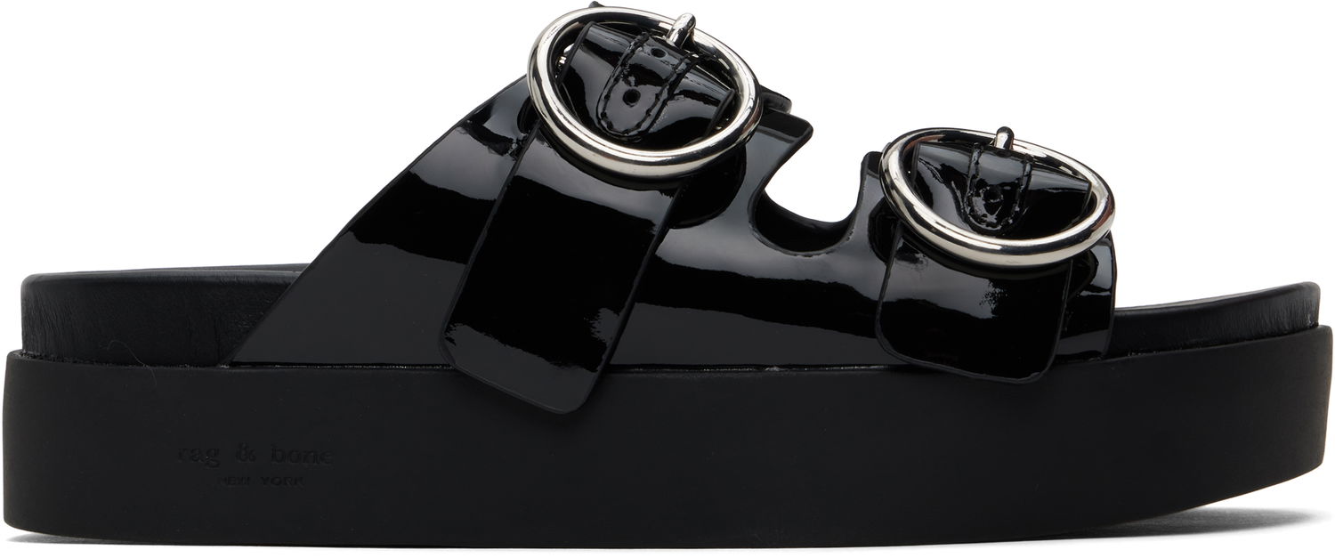 Kläder rag & bone Rag & Bone Geo Platform Sandals Svart | WFF24HF1002PA02, 0
