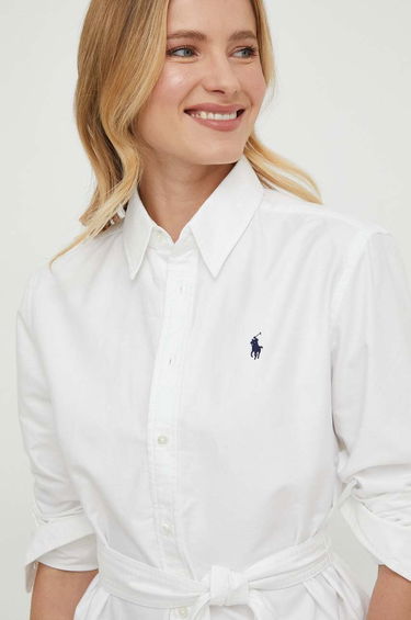 Klä Polo by Ralph Lauren Mini Shirt Dress Ralph Lauren Vit | 211928804, 3