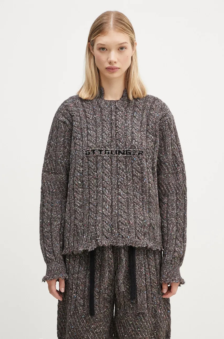 Sweater Ottolinger Ottolinger Knit Chunky Sweater Grå | 1070201521, 0