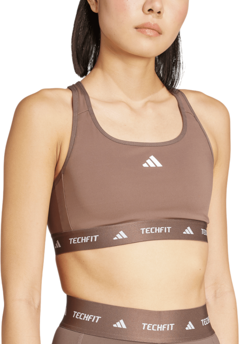 Behå adidas Originals TechFit Medium Support Bra Brun | jv9755