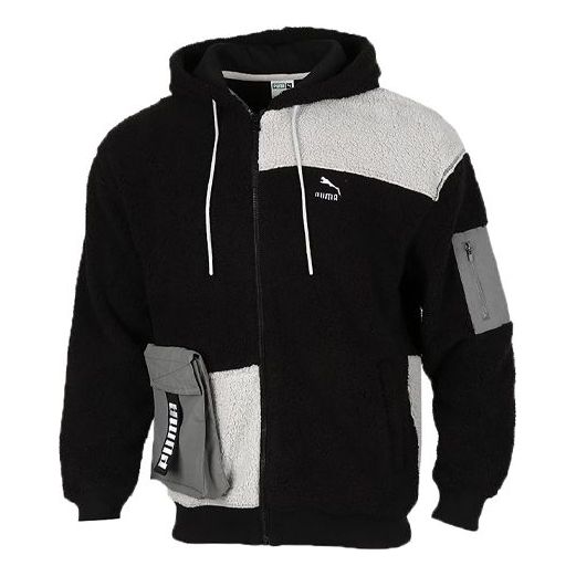 Sweatshirt Puma Retro Block Sherpa Full-Zip Jacket Svart | 530711-01, 0