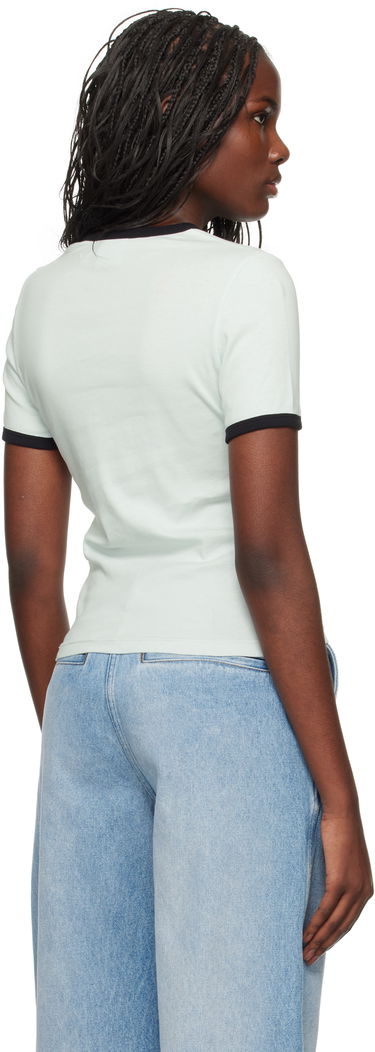 T-shirt Courrèges Signature Contrast T-Shirt Grön | 223JTS017JS0070, 2