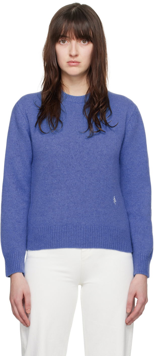 Sweater Sporty & Rich 'SRC' Sweater Mörkblå | CRAW2388TA
