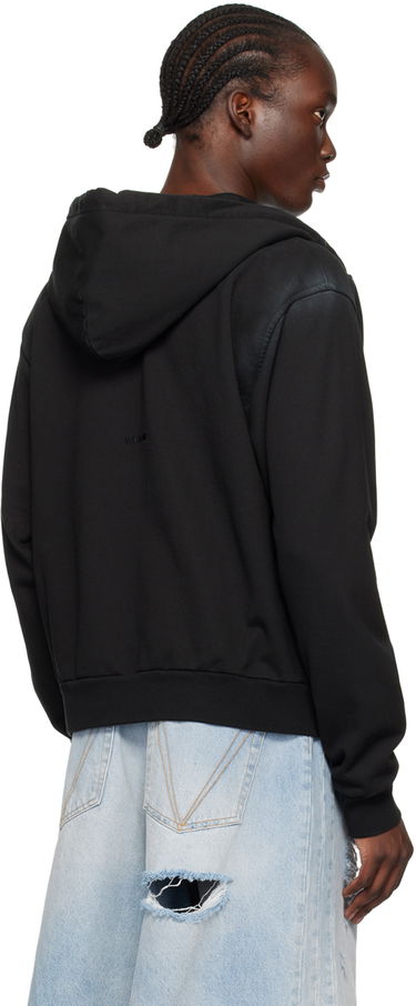 Sweatshirt We11done We11done Zip Hoodie Svart | WD-TJ2-24-812-U-BK, 2