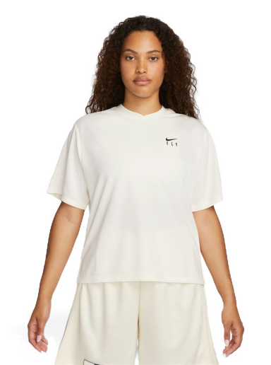 T-shirt Nike Dri-FIT Warmup Wmns Top Pale Ivory Vit | FB7992-110