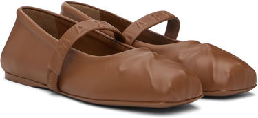 Sneakers och skor Marni Marni Mary Jane Ballerina Flats Brun | MJMS007700 P3628, 3