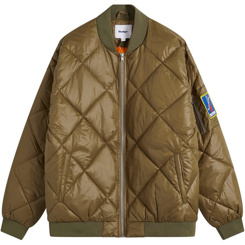 Bomberjacka Butter Goods Temperature Bomber Jacket Army Large Grön | BG243603-ARM