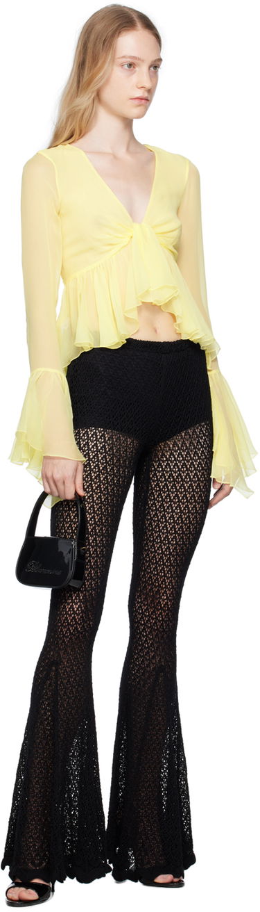 Handväska Blumarine Mini Rhinestone Shoulder Bag Svart | P344W001A, 3