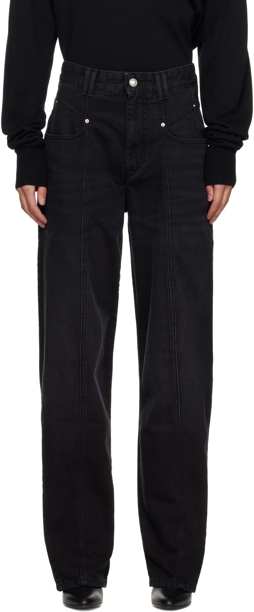 Jeans ISABEL MARANT Isabel Marant Vetan Jeans Svart | PA0045FB-B1H06I