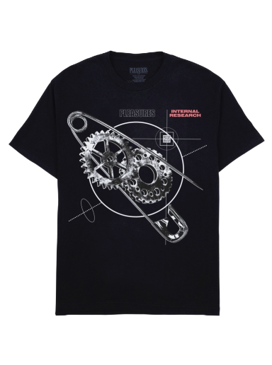 T-shirt Pleasures Research T-Shirt Svart | P23F051-BLACK