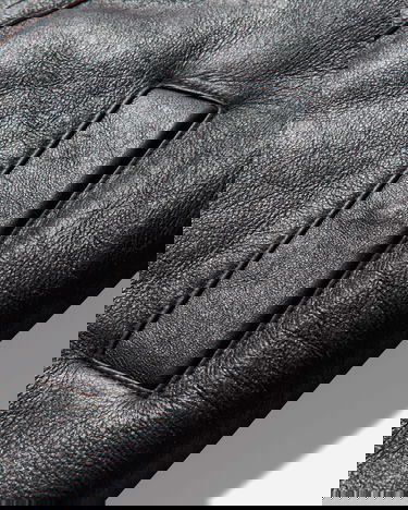 Jacka OUR LEGACY Blizzard Hooded Leather Jacket Svart | W4259BN 001, 3