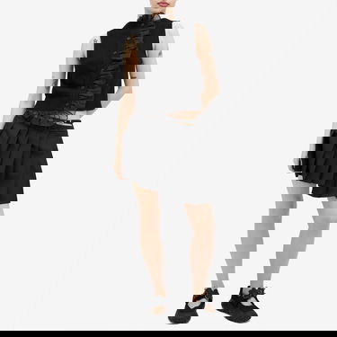 Sweater Cecilie Bahnsen Black Recycled Cashmere Vest With Ruffle Trim Svart | 2-24KNI53004, 4