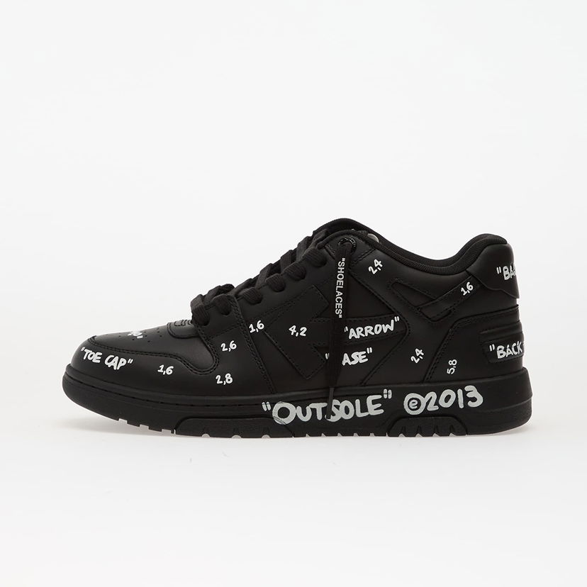 Sneakers och skor Off-White Off-White Out Of Office Graffiti Svart | OMIA189F25LEA0071001