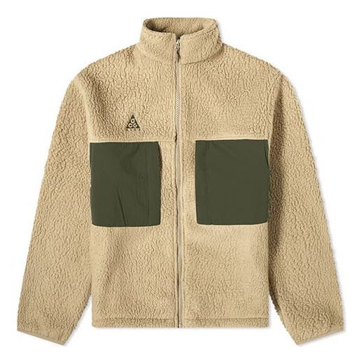 Jacka Nike ACG ACG Pocket Fleece Stand Collar Jacket Beige | CT2949-247