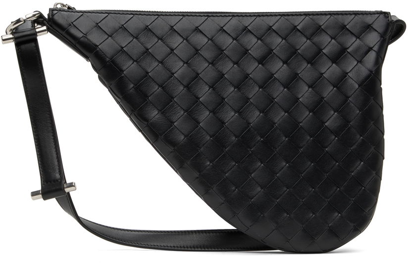 Axelväska Bottega Veneta Bottega Veneta Small Virgule Crossbody Bag Svart | 755863 V2HL1