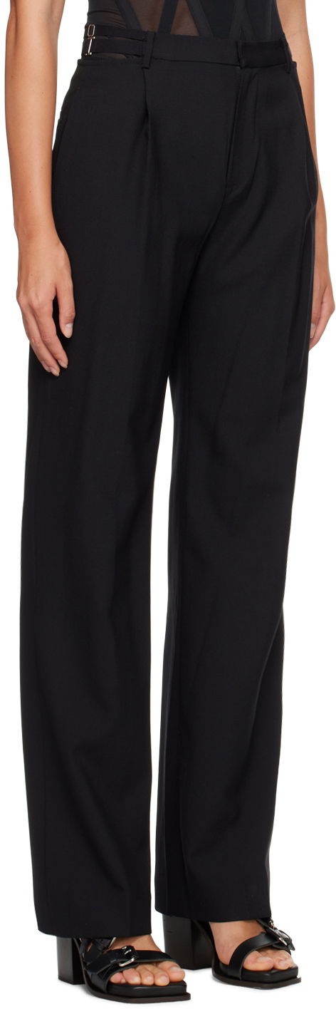 Byxor Dion Lee Black Lingerie High-Waist Dress Pants Svart | C2102R23, 1